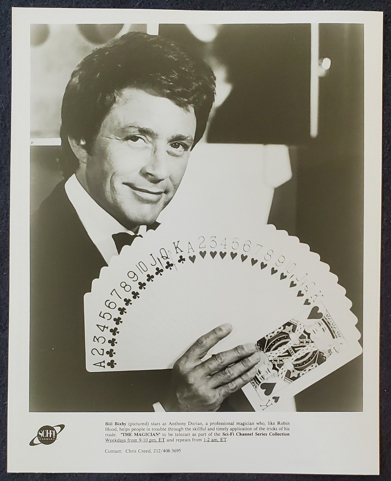 1973 Bill Bixby The Magician SciFi Hollywood 1990s 8x10 Press Photograph