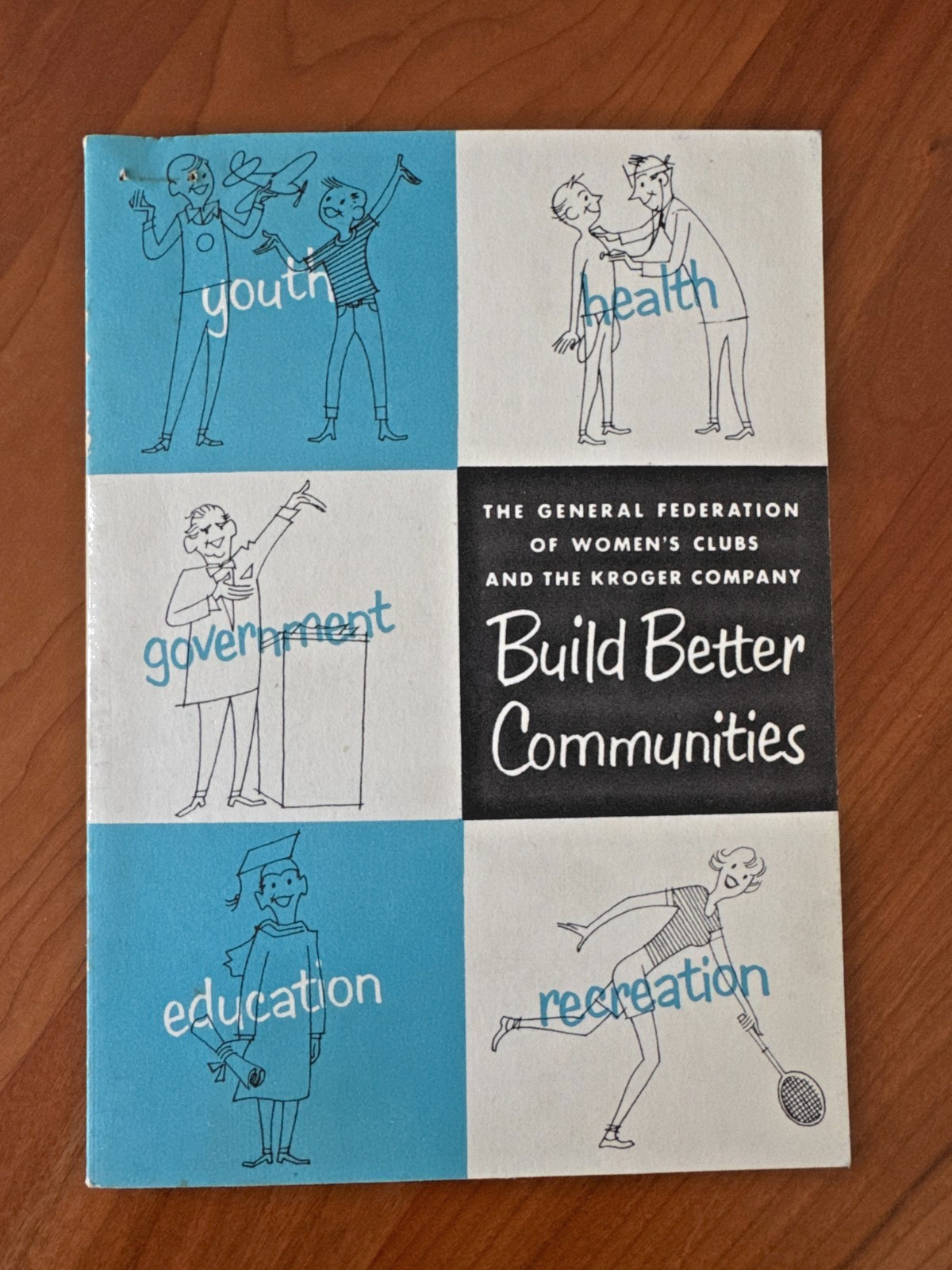 FREE SHIP 1950s (?) General Federation of Women\'s Clubs & Kroger Company Build