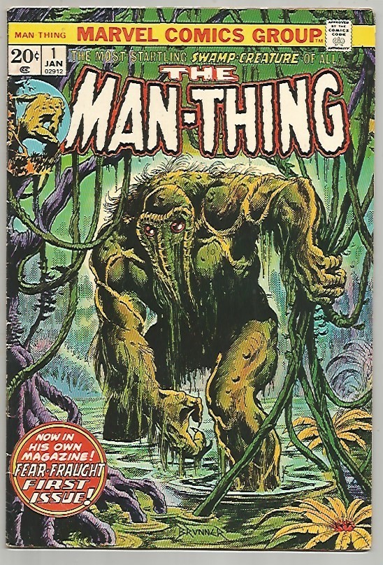 Man-Thing #1 (Marvel, 1974) 2nd App. Howard the Duck FN-VF (7.0, est.) FREE S/H