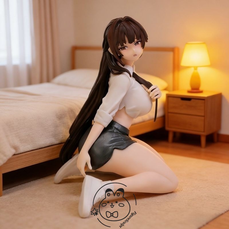 12cm Sexy Anime Uniform Girl PVC Collectible Figure Statue Toy Loose Without Box