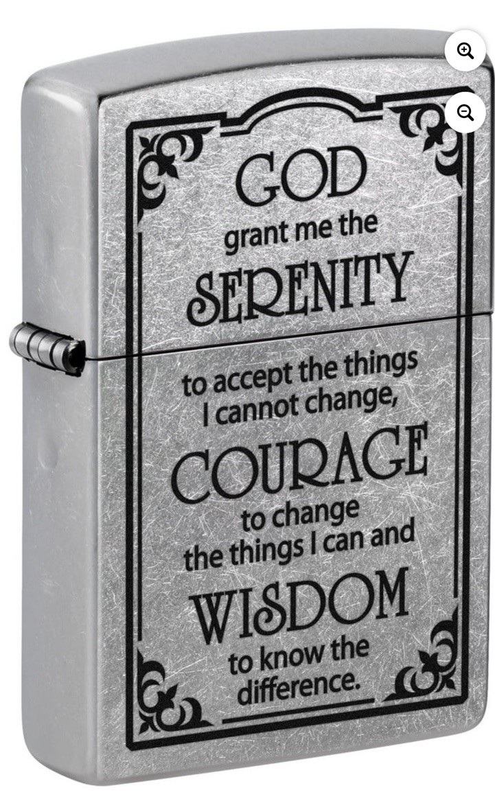 Zippo Lighter Serenity Prayer \