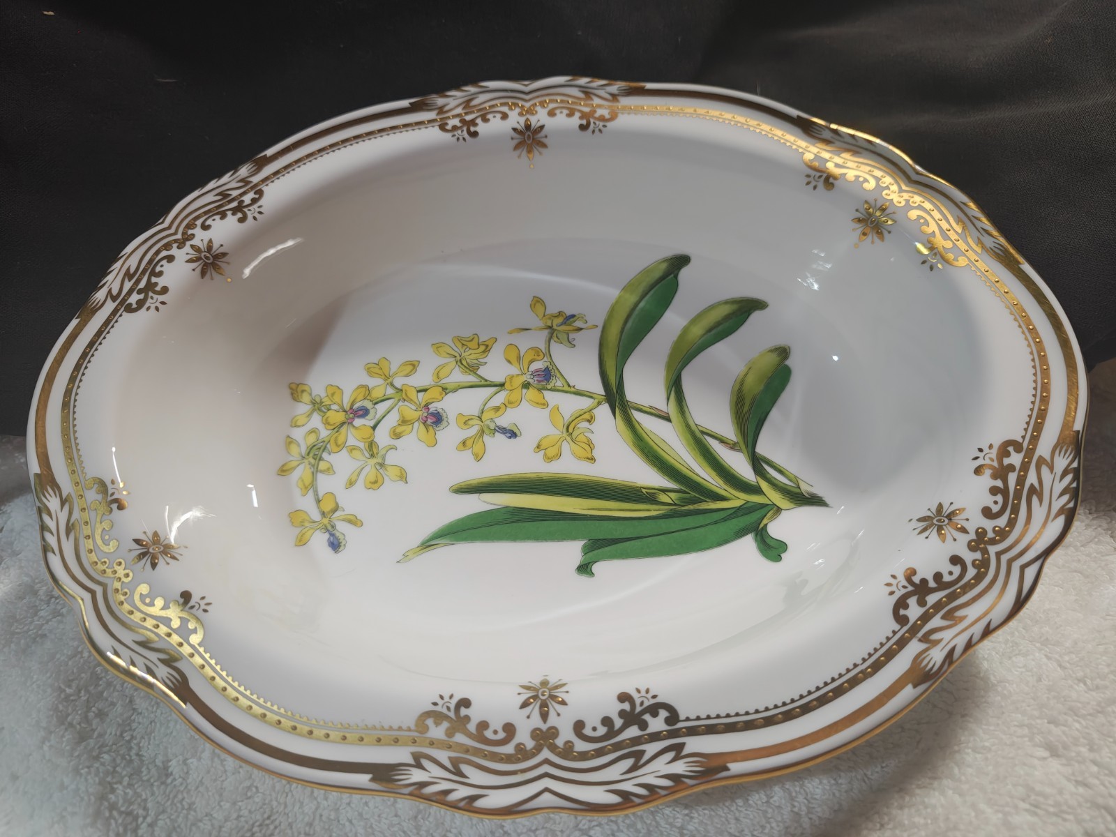 Spode Stafford Flowers Oval Aerides 9 3/4