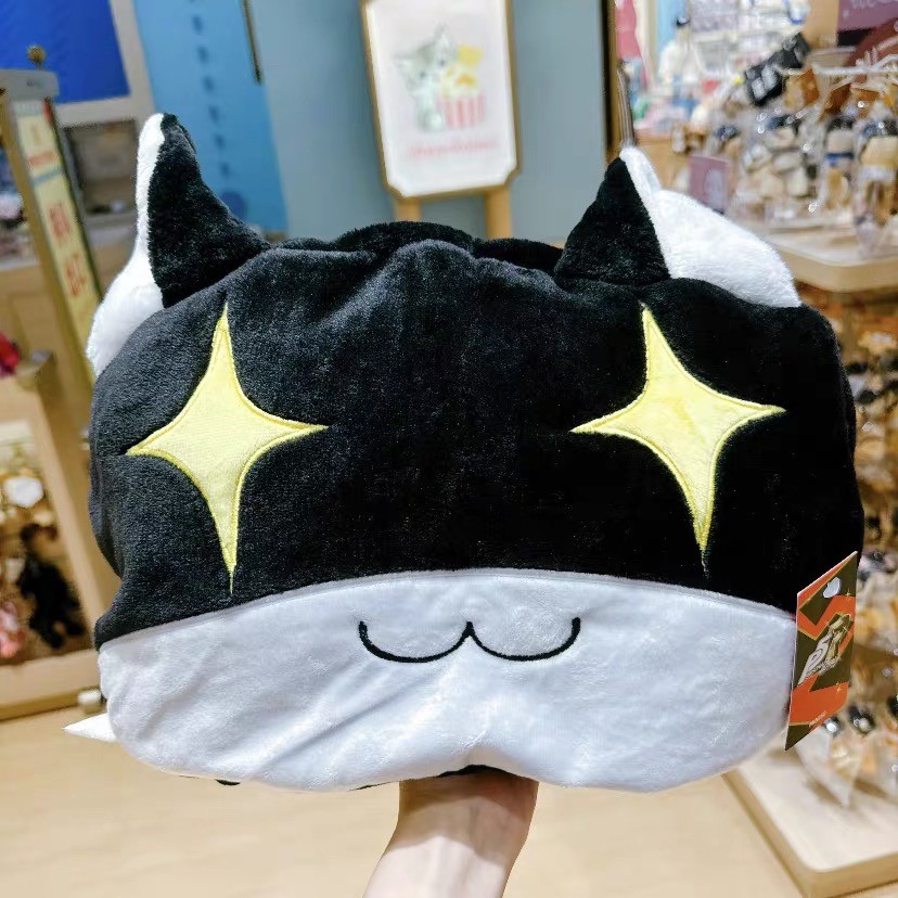 90*140cm Official Persona 5 Morgana Plush Blanket Mona Fleece Plushie Cloak