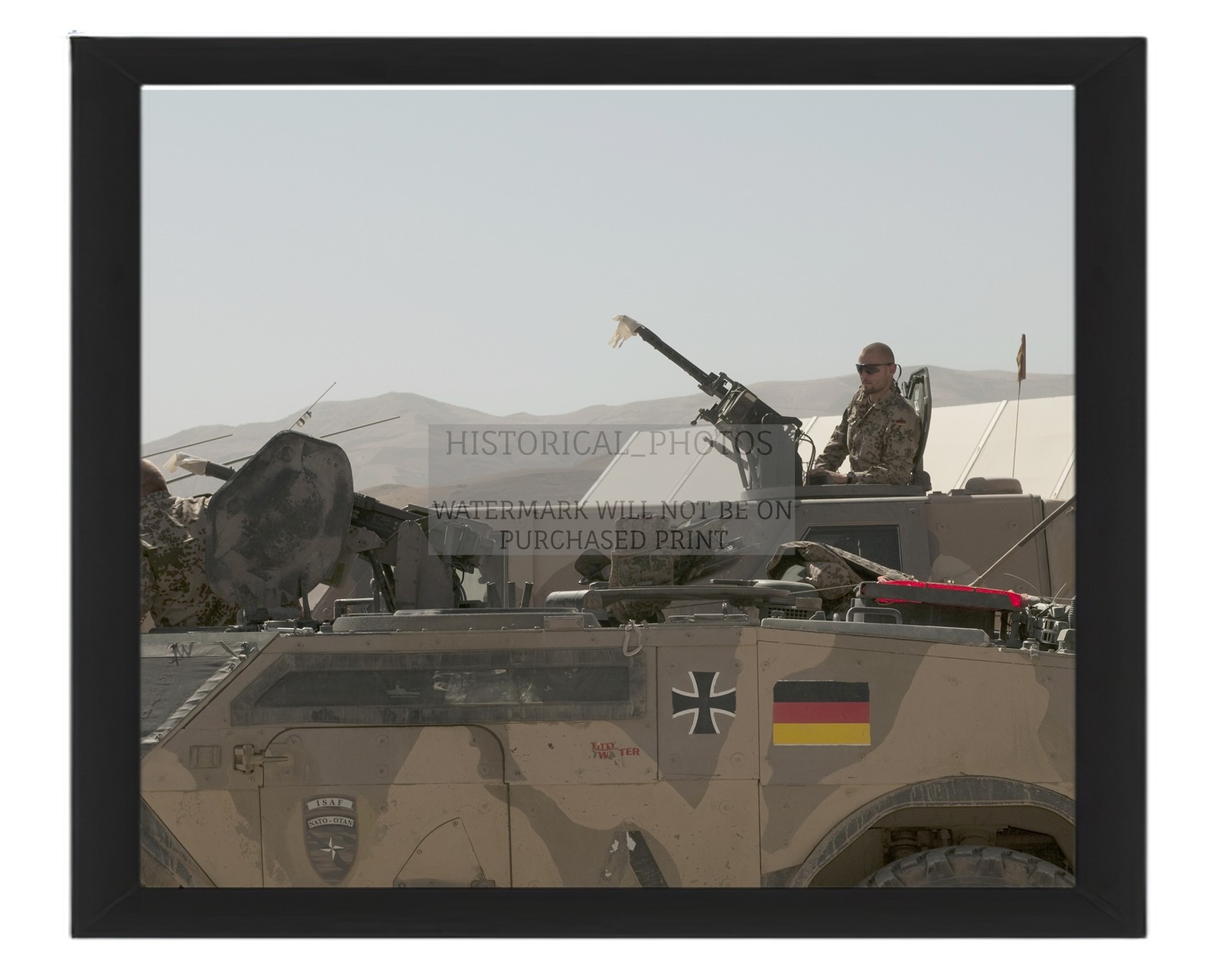 GERMAN FENNEK VEHICLE AFGHANISTAN FEYZABAD OPERATIONAL 2010 8X10 FRAMED PHOTO