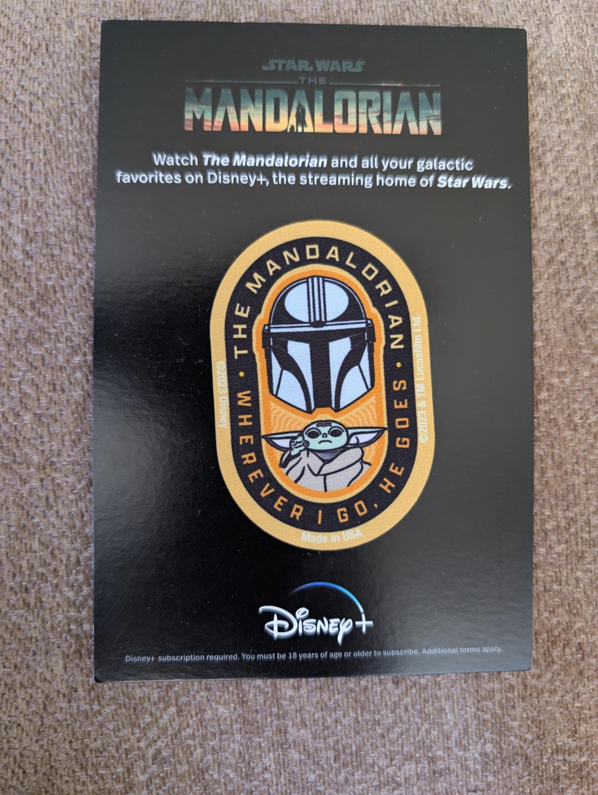 Disneyland After Dark Star Wars Nite Exclusive The Mandalorian Grogu Patch