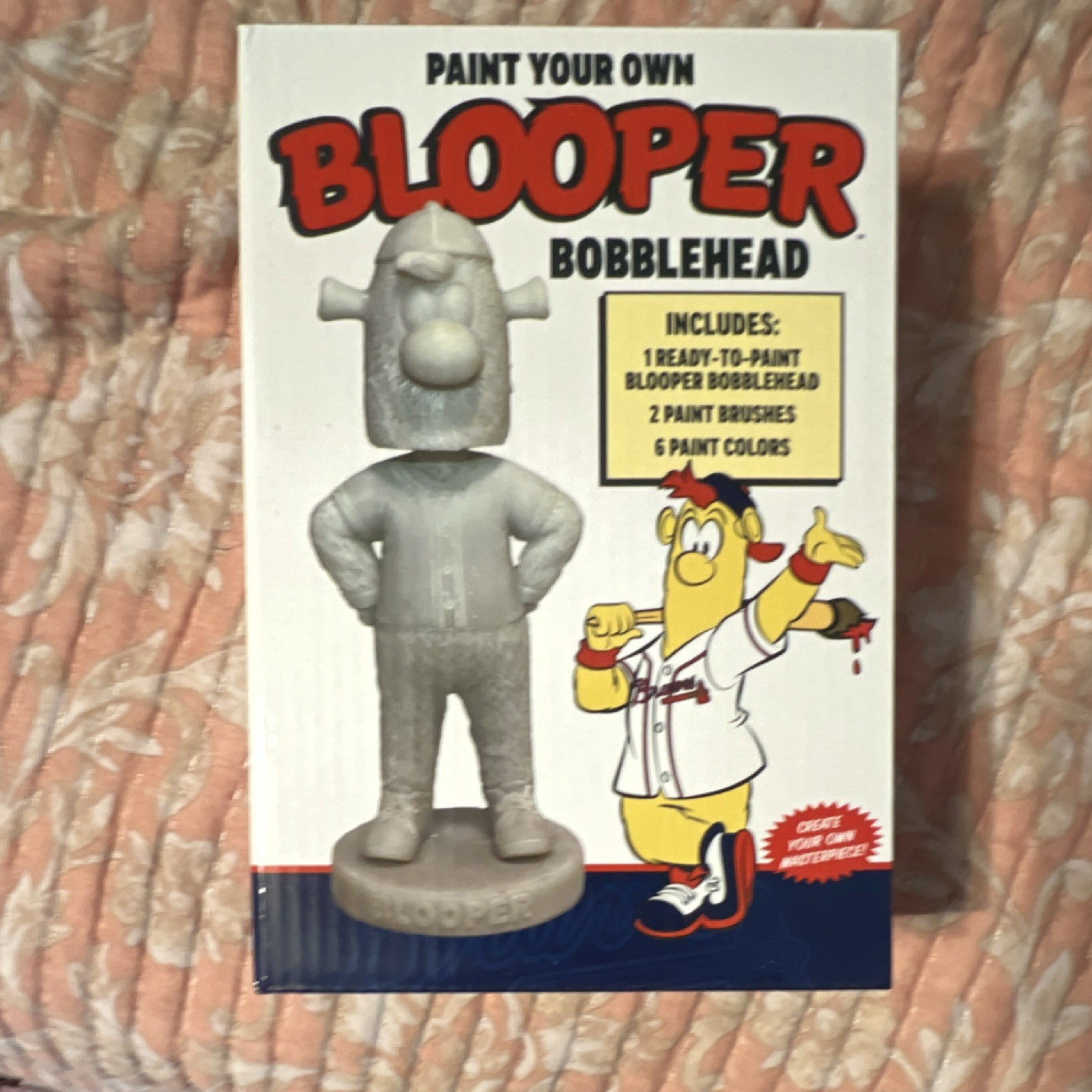 Blooper Paintable Bobblehead Kit with Paint Brushes & Paint Colors