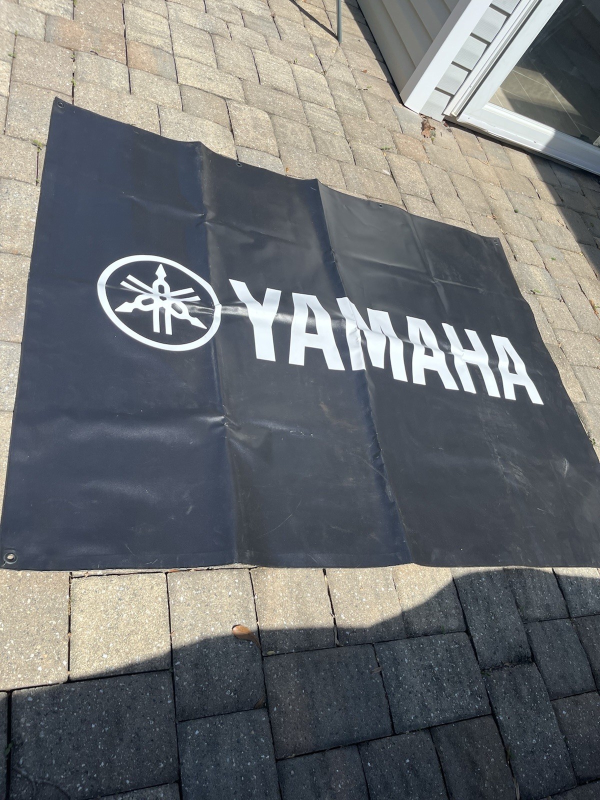 Yamaha Musical Instruments Black Vinyl Advertisement Banner