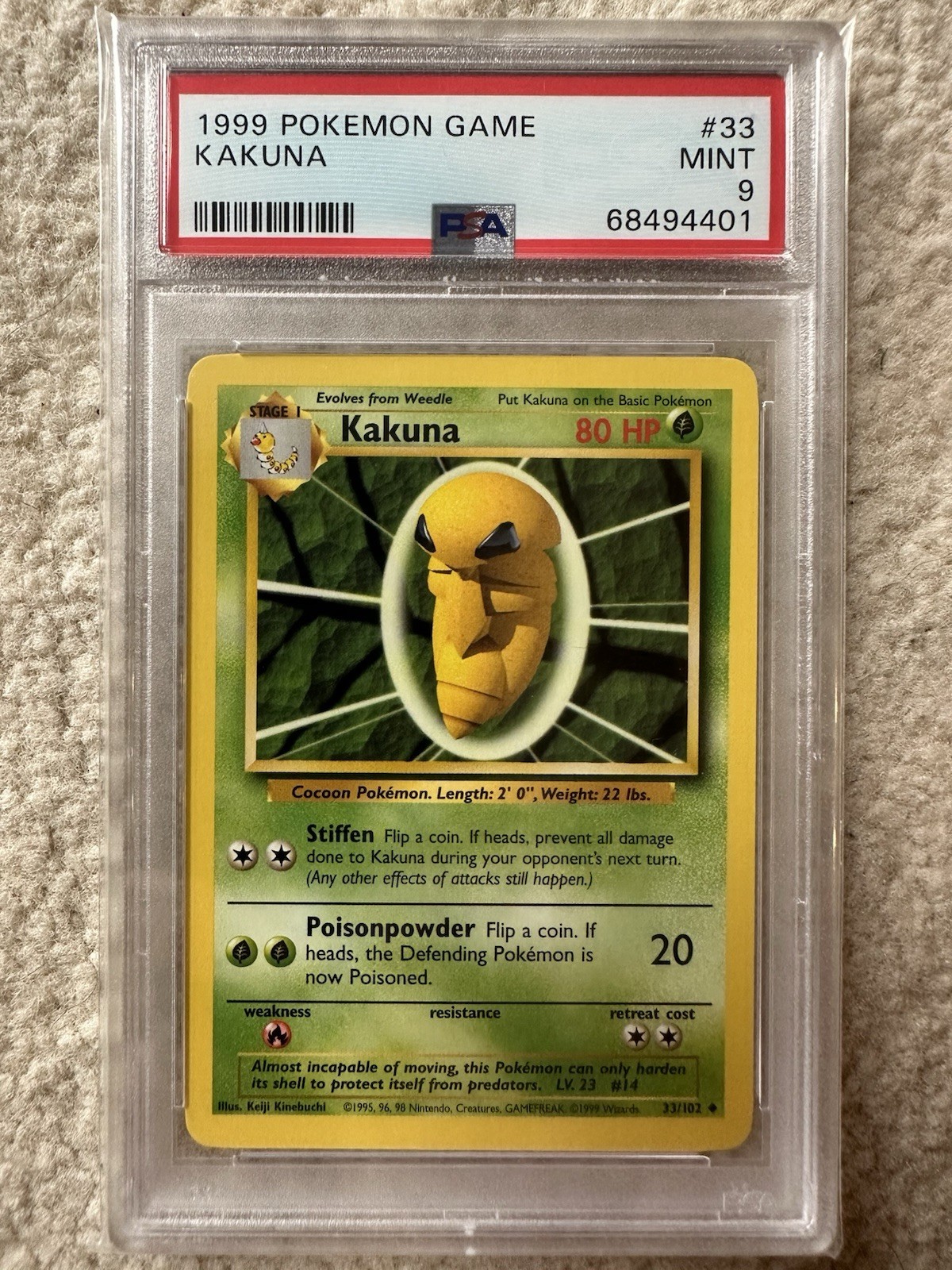 Pokemon WOTC Vintage PSA 9 Bundle, X9 Base set Slabs.