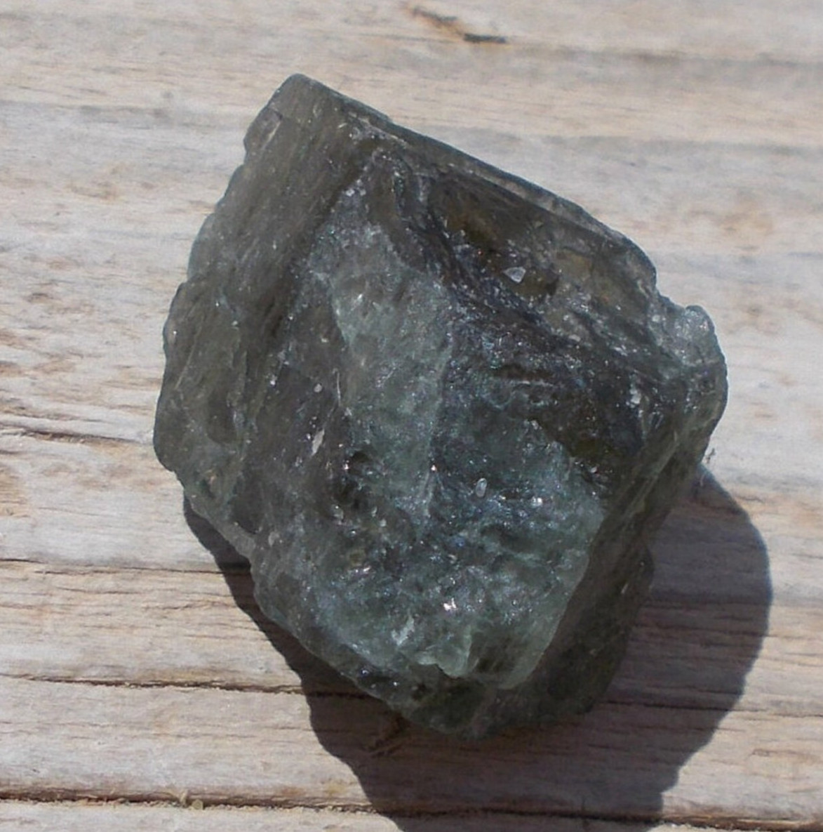 Kornerupine Rough Crystal Dark Green