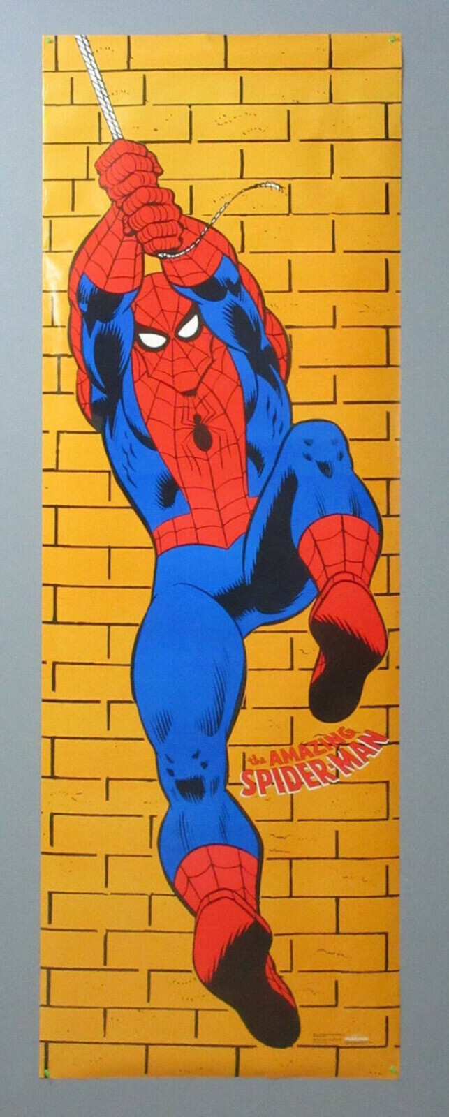 1991 6 Foot Spider-Man poster:Giant-Size 72x24 Amazing Spiderman Marvel pin-up 4 1991 6 Foot Spider-Man poster:Giant-Size 72x24 Amazing Spiderman Marvel pin-up 4