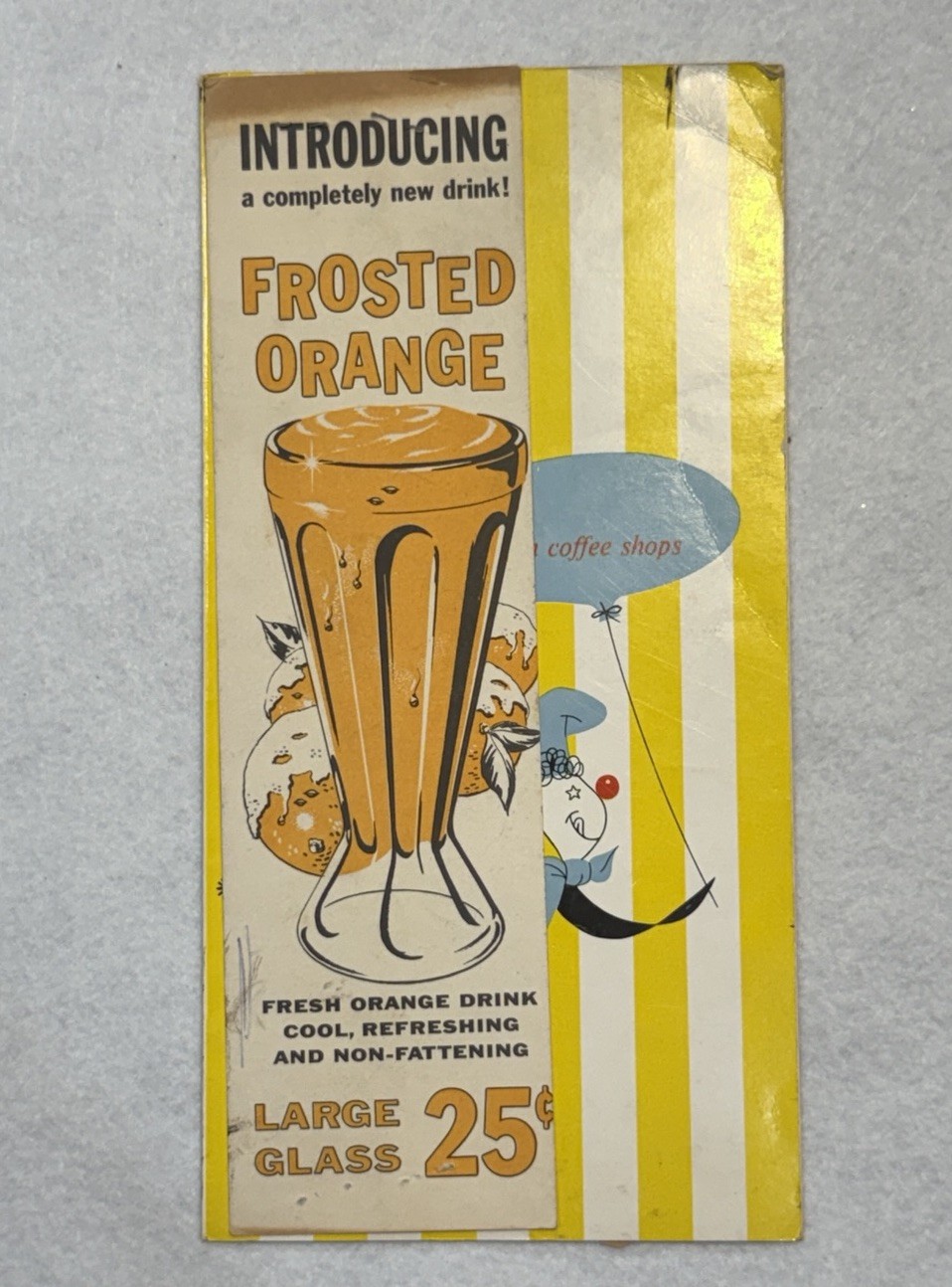 Vintage 1950s Oscar’s Drive-In Coffee Shop Menu San Diego MCM Restaurant