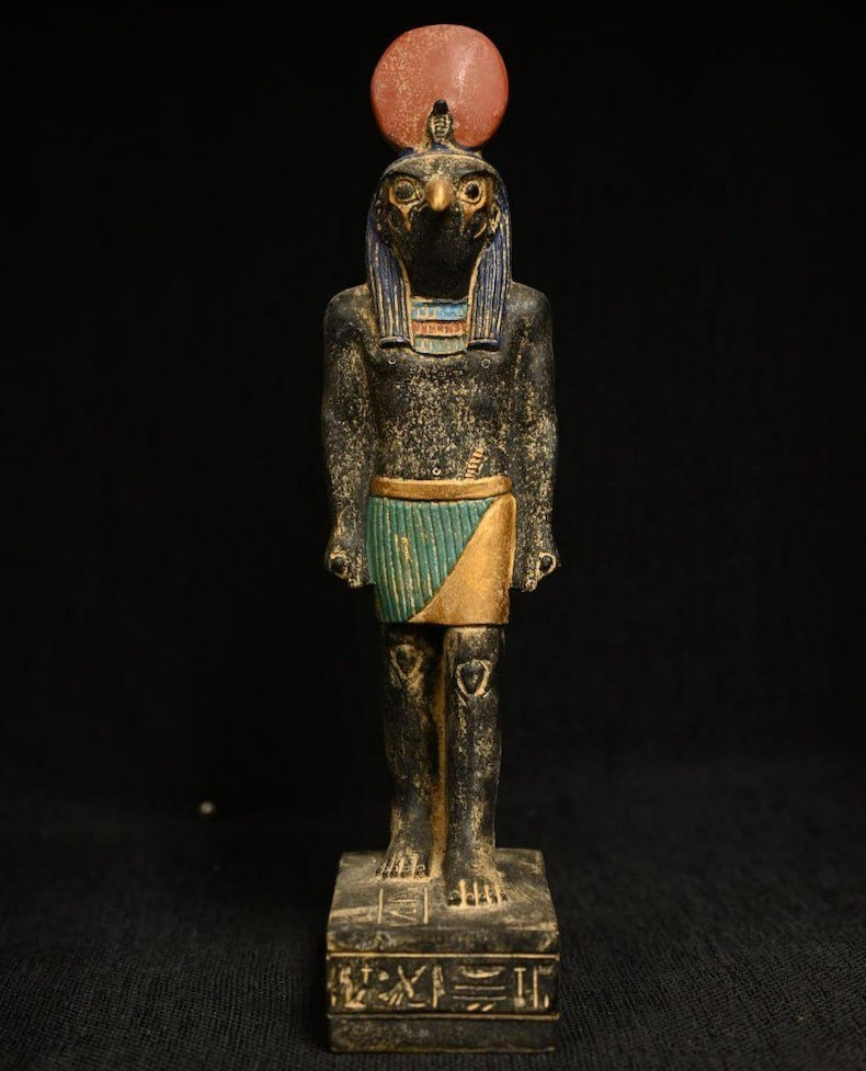 Authentic Ancient Egyptian Antique Rare God Horus Statue Figurine BC