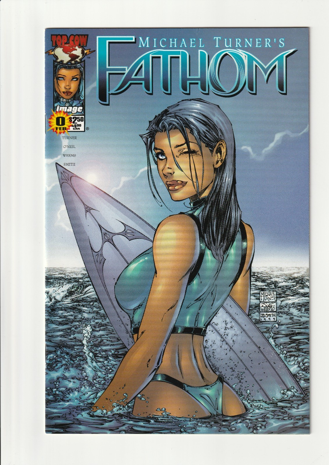 Fathom #0 (2000) – Michael Turner Cover, Top Cow/Image, 1st Fathom, Key