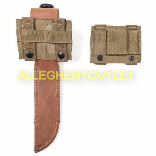 K BAR KABAR MOLLE PALS Knife Adapter Coyote USMC USGI US Military Issue MINT