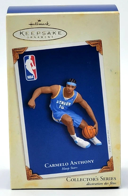 2005 Hallmark  Ornament Carmelo Anthony Hoop Stars Collector\'s Series-8-4-280