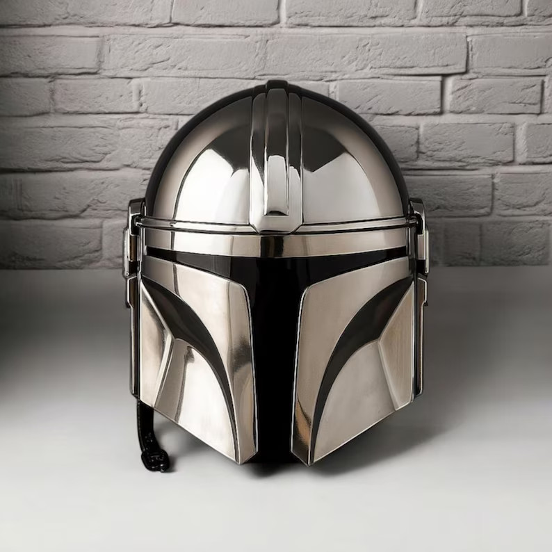 The Mandalorian 18 Guage Steel Medieval Star Wars Boba Fatt Mandalorian Helmet