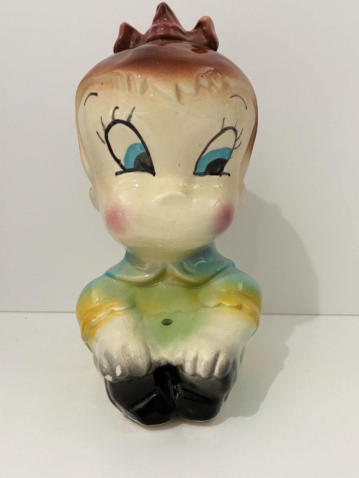 American Bisque 1950s Little Audrey Ceramic Bank Famous Studios Character