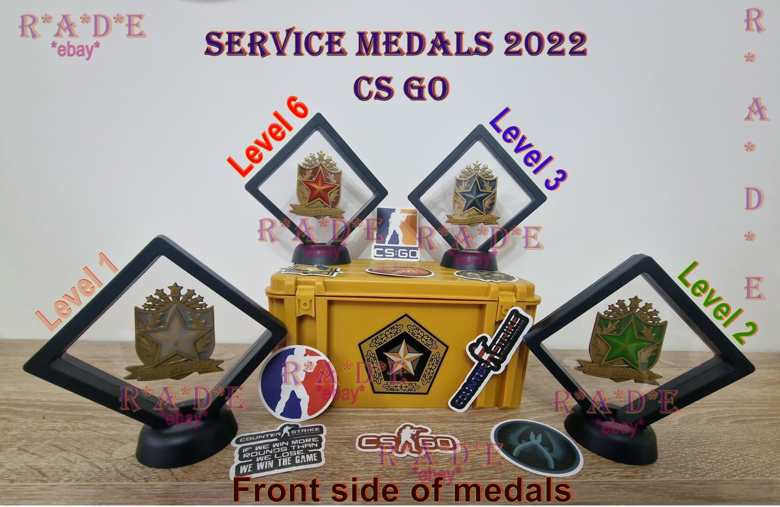 CS GO Game Counter-Strike: Global Offen Collectable REAL 3D Service Medal 2022