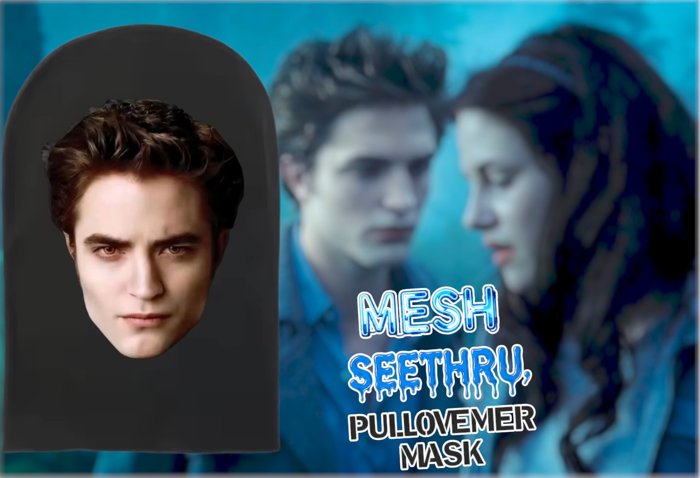ROBERT PATTINSON TWILIGHT Saga VAMPIRE FACE MASK Halloween Costume Edward Cullen