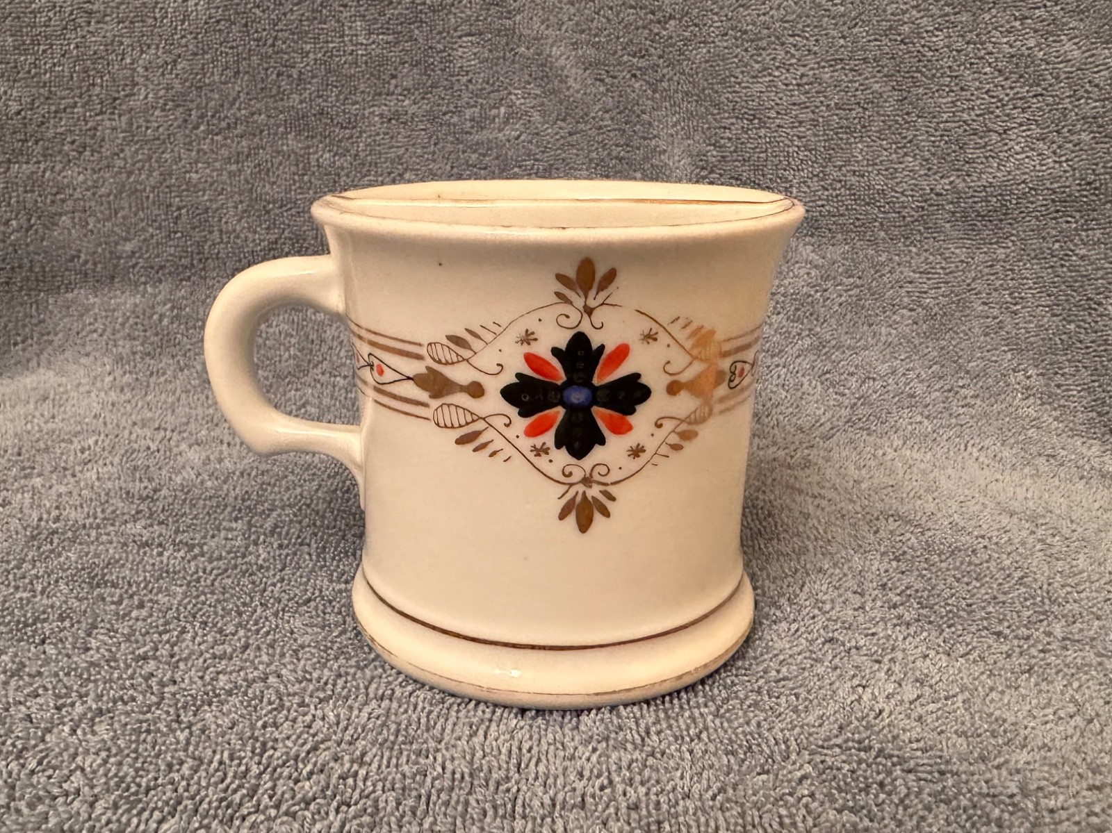 Vintage Excelsior Porcelain Mustache Cup with Patent Stamp of Sept 20 1870