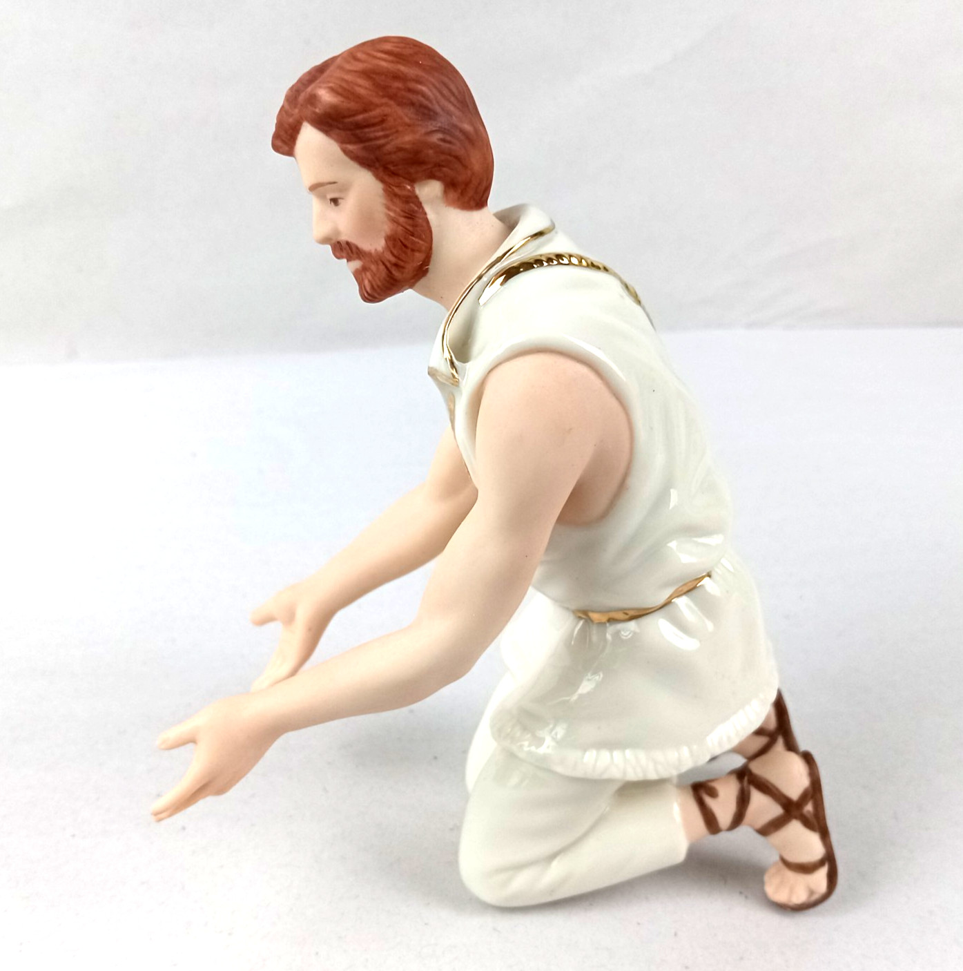 1995 Lenox Classic Nativity Collection Shepherd Kneeling (No Crook) Figurine 1995 Lenox Classic Nativity Collection Shepherd Kneeling (No Crook) Figurine