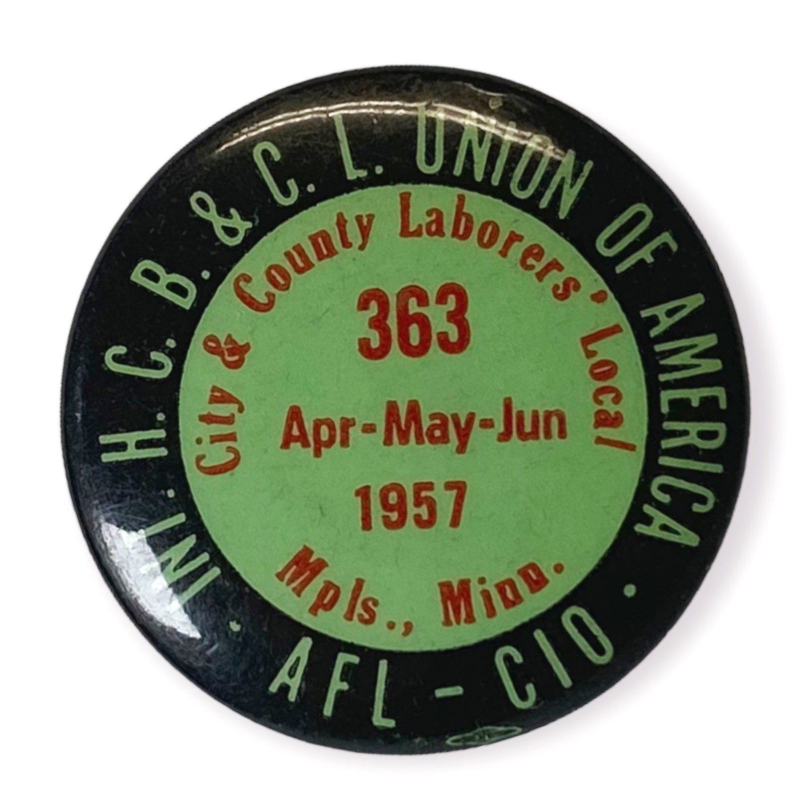 1957 City Worker Badge Minneapolis Minnesota Pinback 1957 City Worker Badge Minneapolis Minnesota Pinback