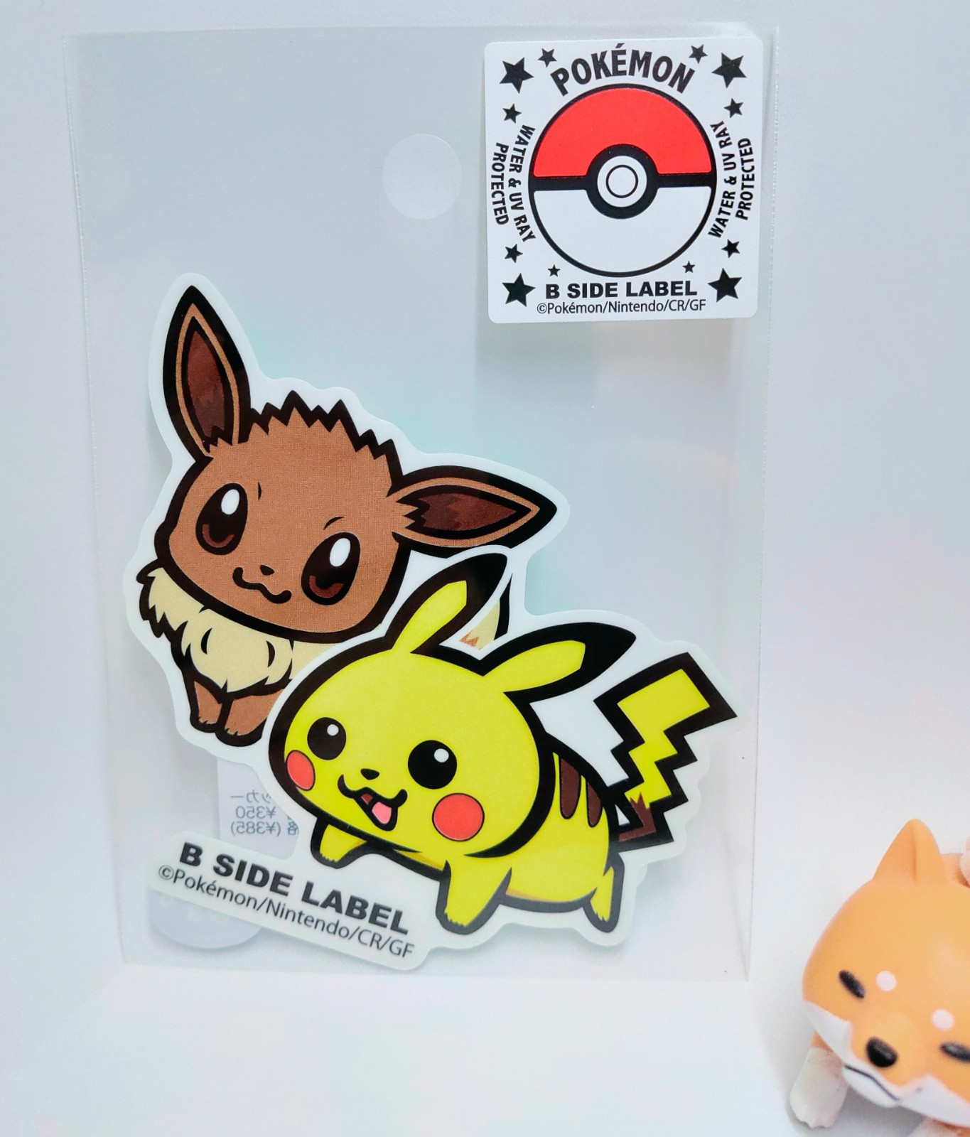 Pokemon Sticker B-SIDE LABEL Pokemon Center Made in Japan New