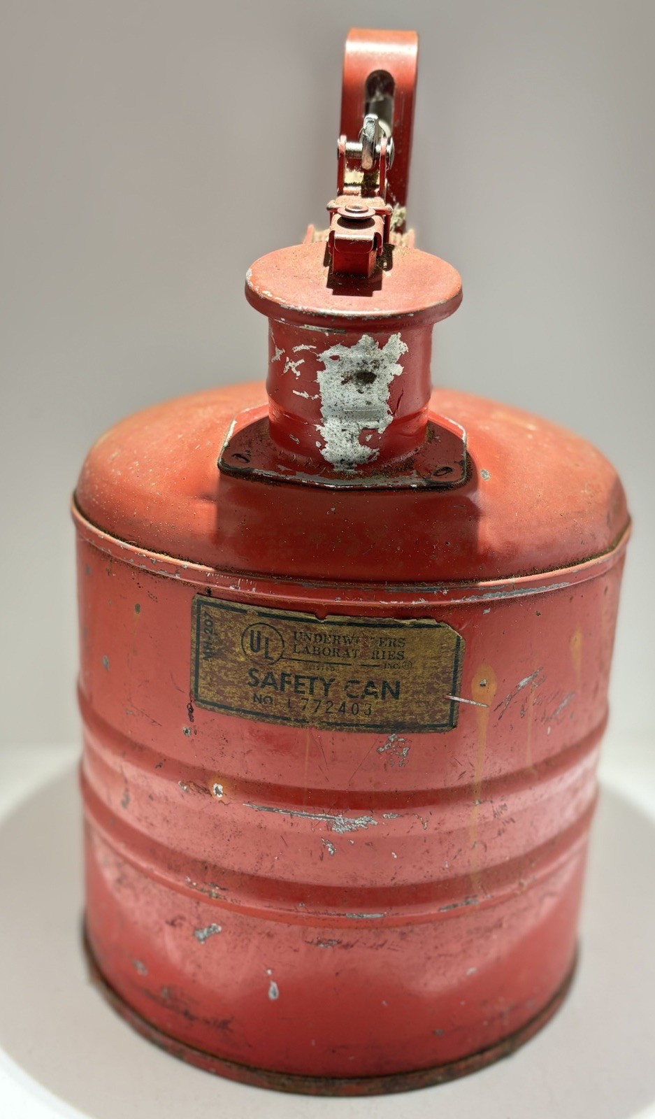 Vintage Justrite Safety Can 1 Gallon Number L772403 Vintage Justrite Safety Can 1 Gallon Number L772403