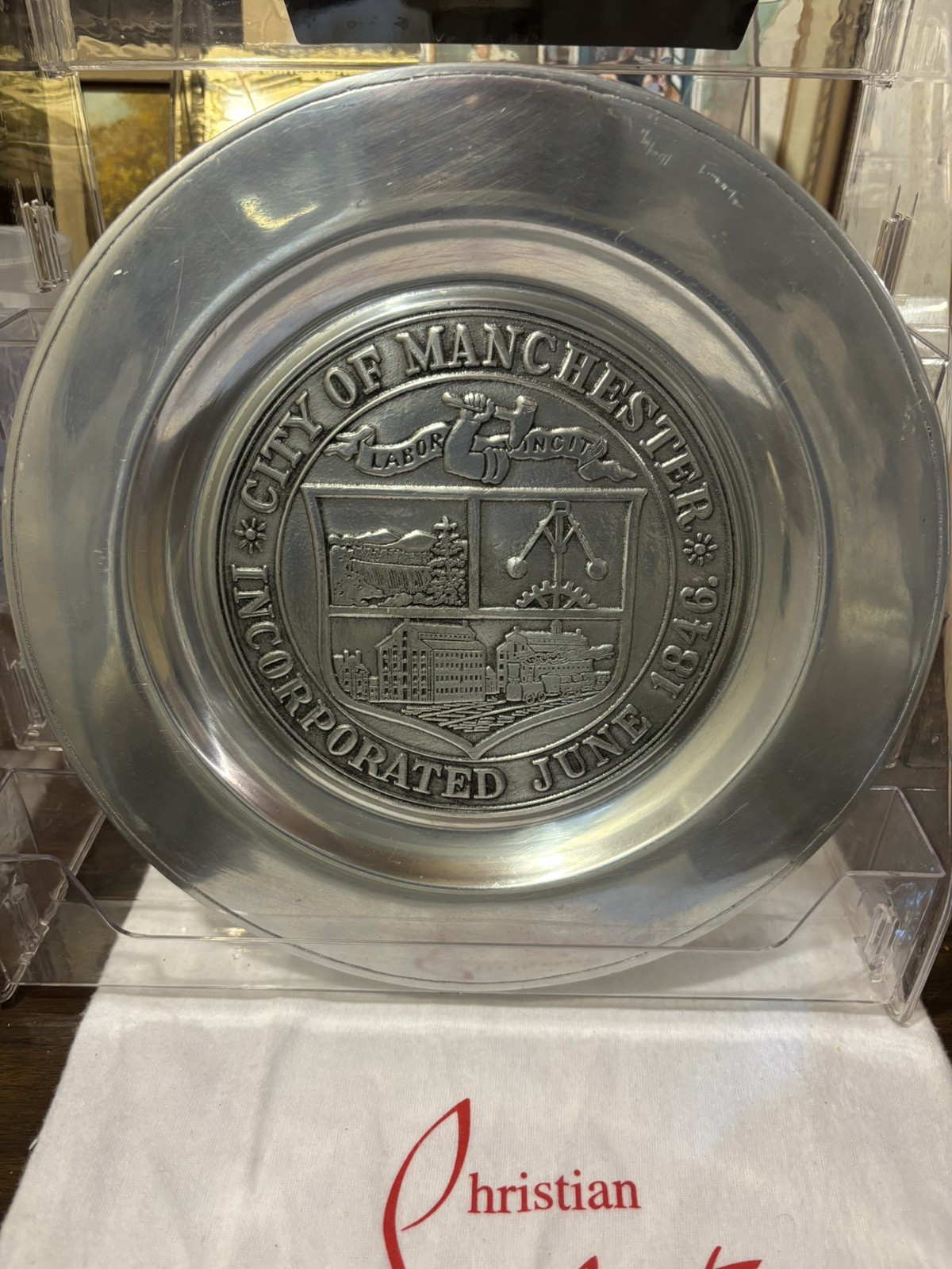 Rare .925 silver Wilton RWP Manchester NH Special Commission Silver Civic Seal Rare .925 silver Wilton RWP Manchester NH Special Commission Silver Civic Seal