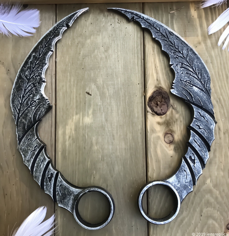 Full Size Mazikeen Smith Demon Pair Blades Lucifer Present Gift Handmade Maze Full Size Mazikeen Smith Demon Pair Blades Lucifer Present Gift Handmade Maze