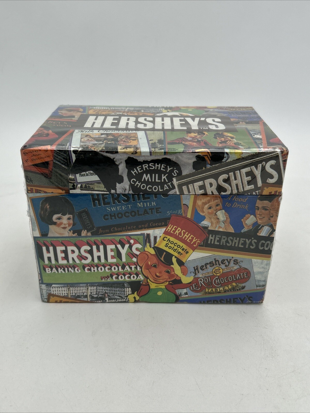 Hershey\'s Baking Chocolate 2002 Recipe Box w/ Cards Dividers New Sealed