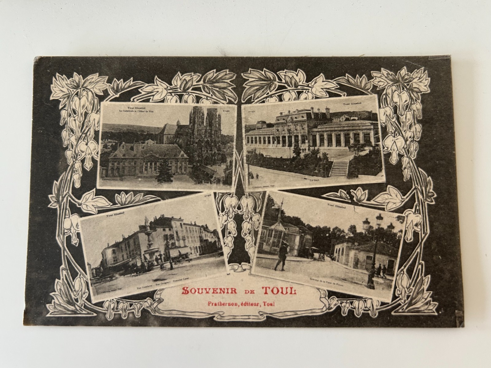 Souvenir de Toul Multi View Vintage France Postcard Souvenir de Toul Multi View Vintage France Postcard