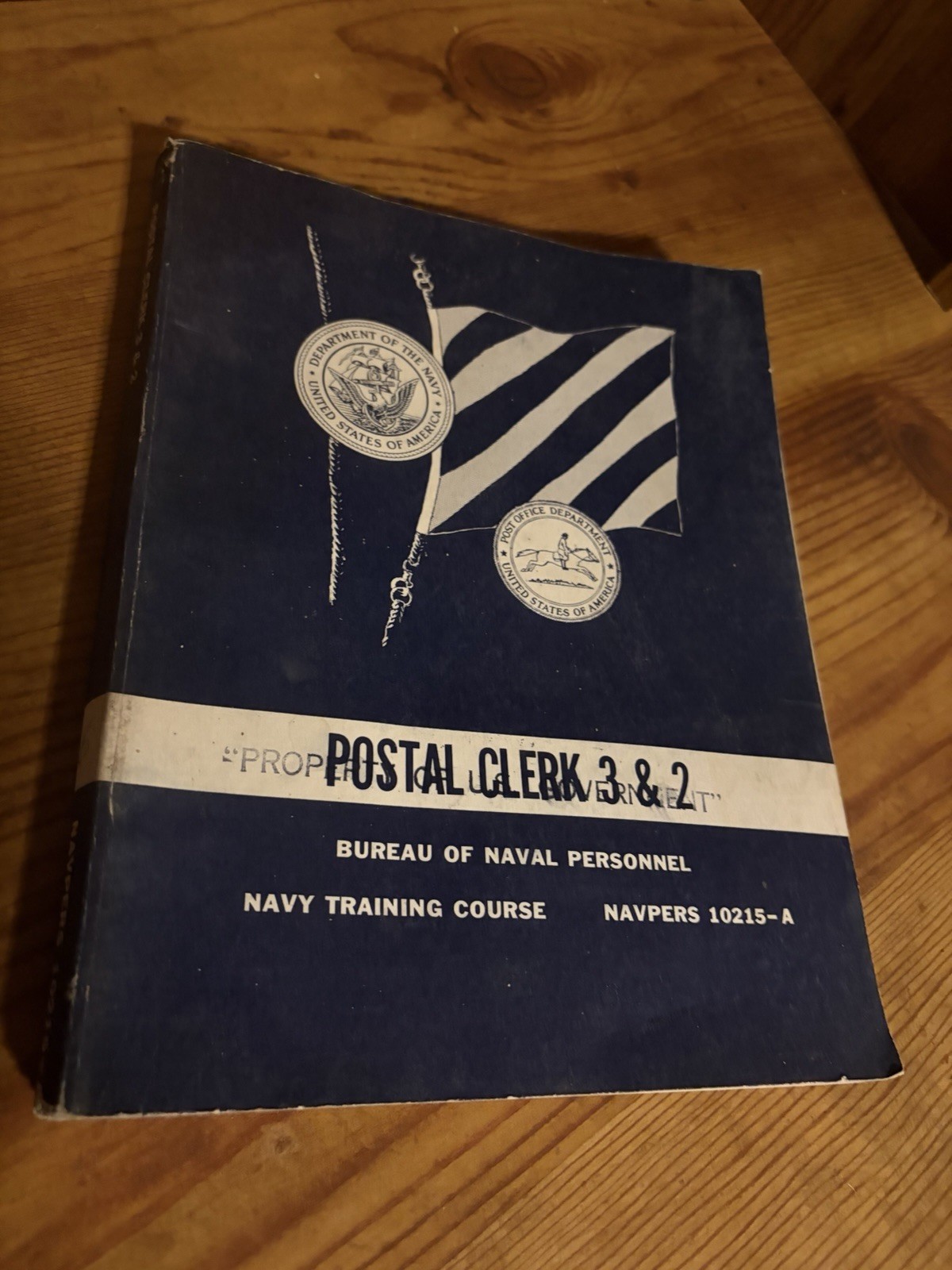 Bureau of Naval Personnel Postal Clerk Training Course 1968 Vintage Book Rare
