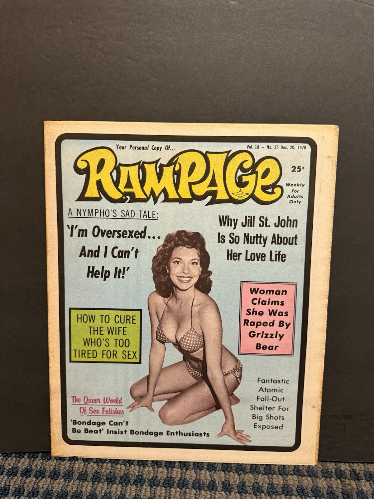 1970 December 20th RAMPAGE Newspaper, Jill St. John (10V) 1970 December 20th RAMPAGE Newspaper, Jill St. John (10V)