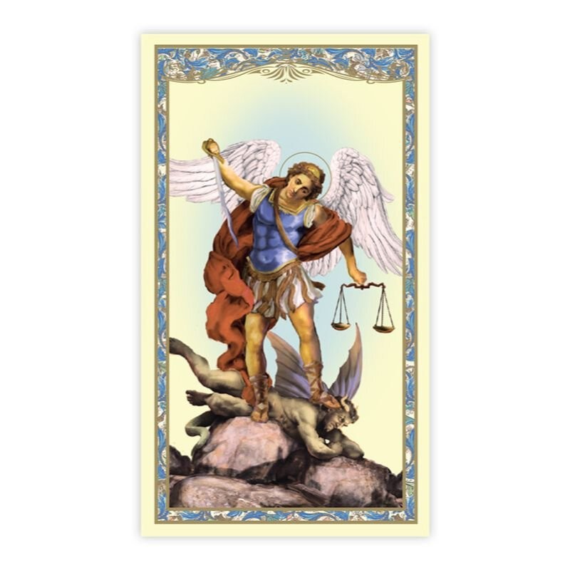 5 Pack St. Michael the Archangel Prayer Card – ESPANOL (San Miguel Archangel)