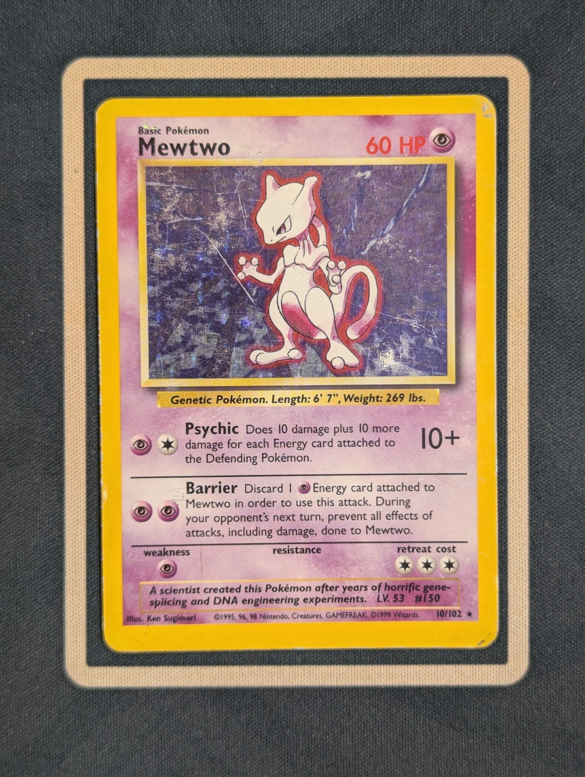 Pokemon TCG - Mewtwo - 10/102 - Base Set