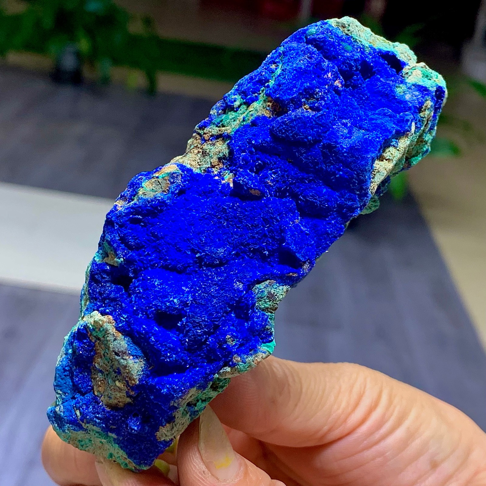 296G BEST Natural Azurite/Malachite crystal minerals specimens