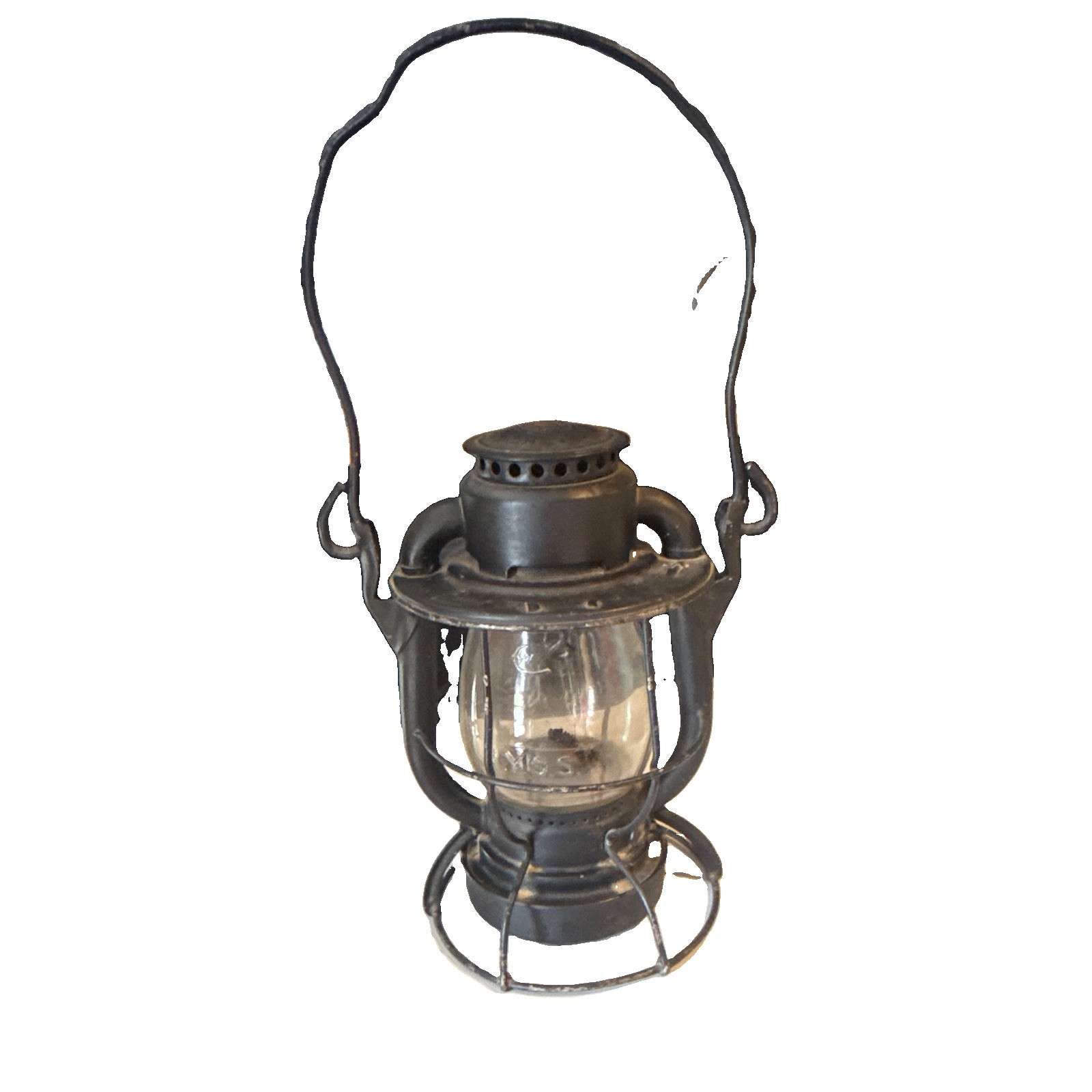 Dietz Vesta Oil Lantern Glass Globe Marked U.S. NYC New York City Globe