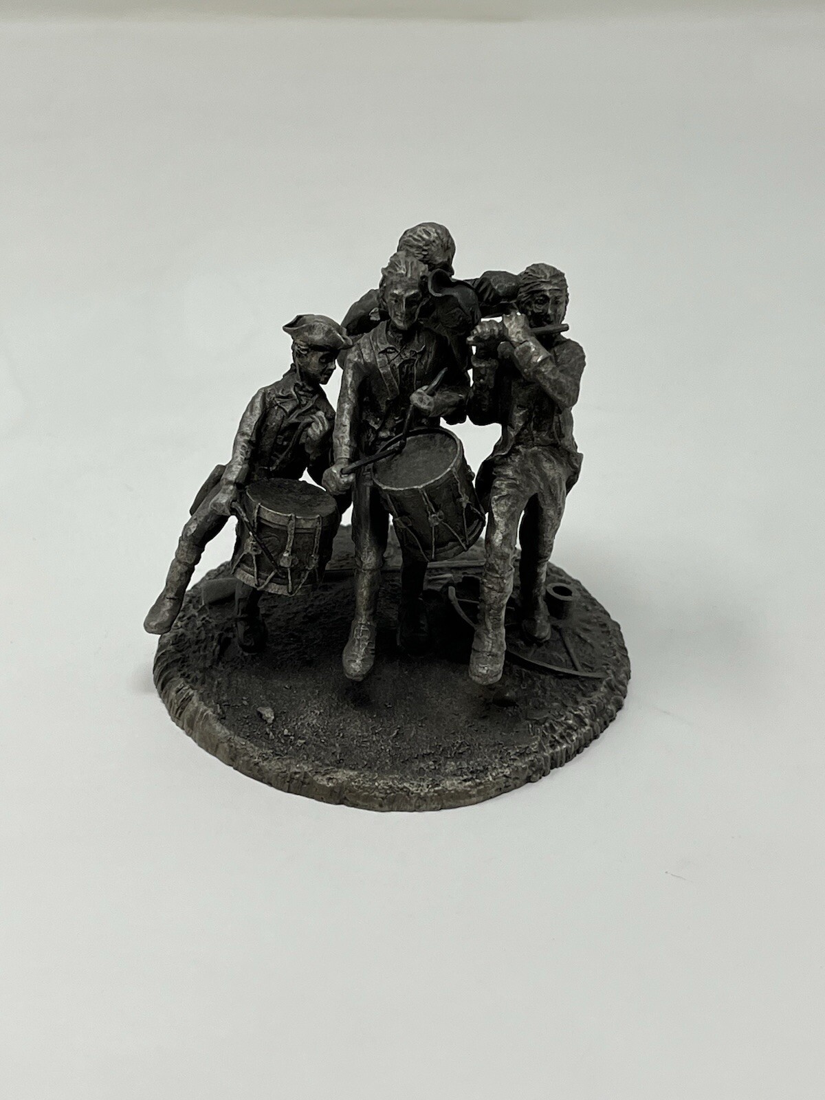 Michael Ricker pewter Spirit of 1776 figurine fife drum band (Without Flag)