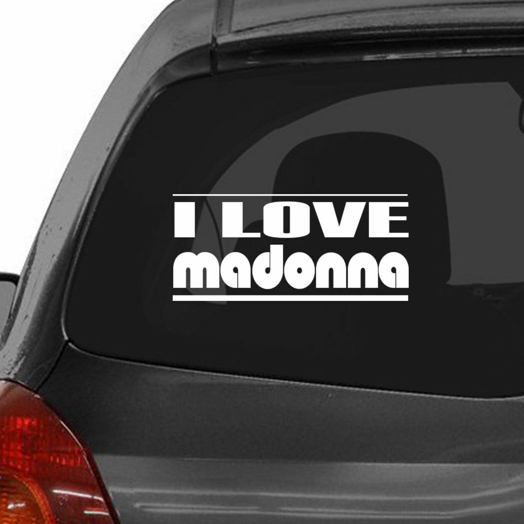 I LOVE MADONNA Car Laptop Wall Sticker g7