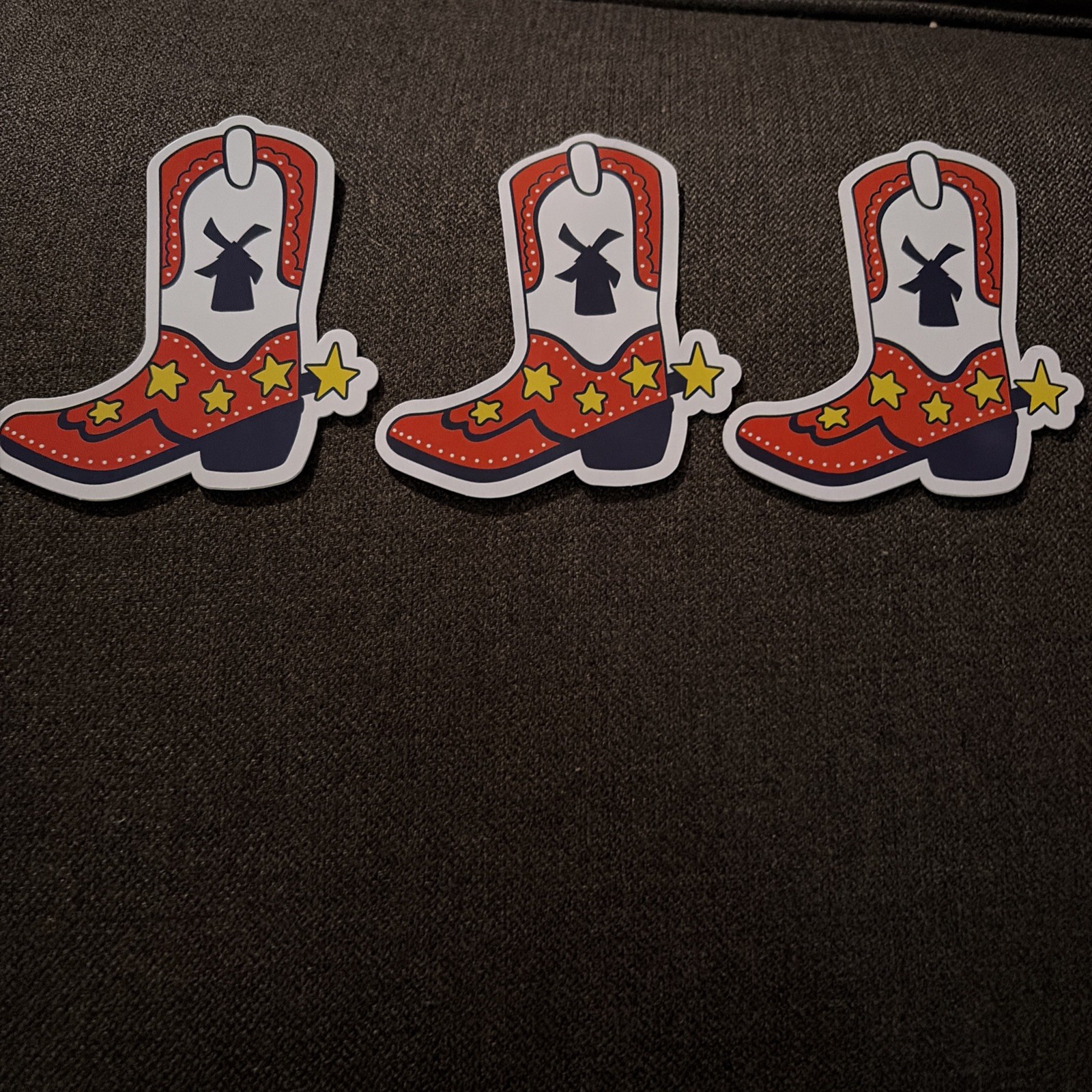 Dutch Bros Limited Edition Cowboy Boot Sticker Rare 5-Star Western Design Lot 3