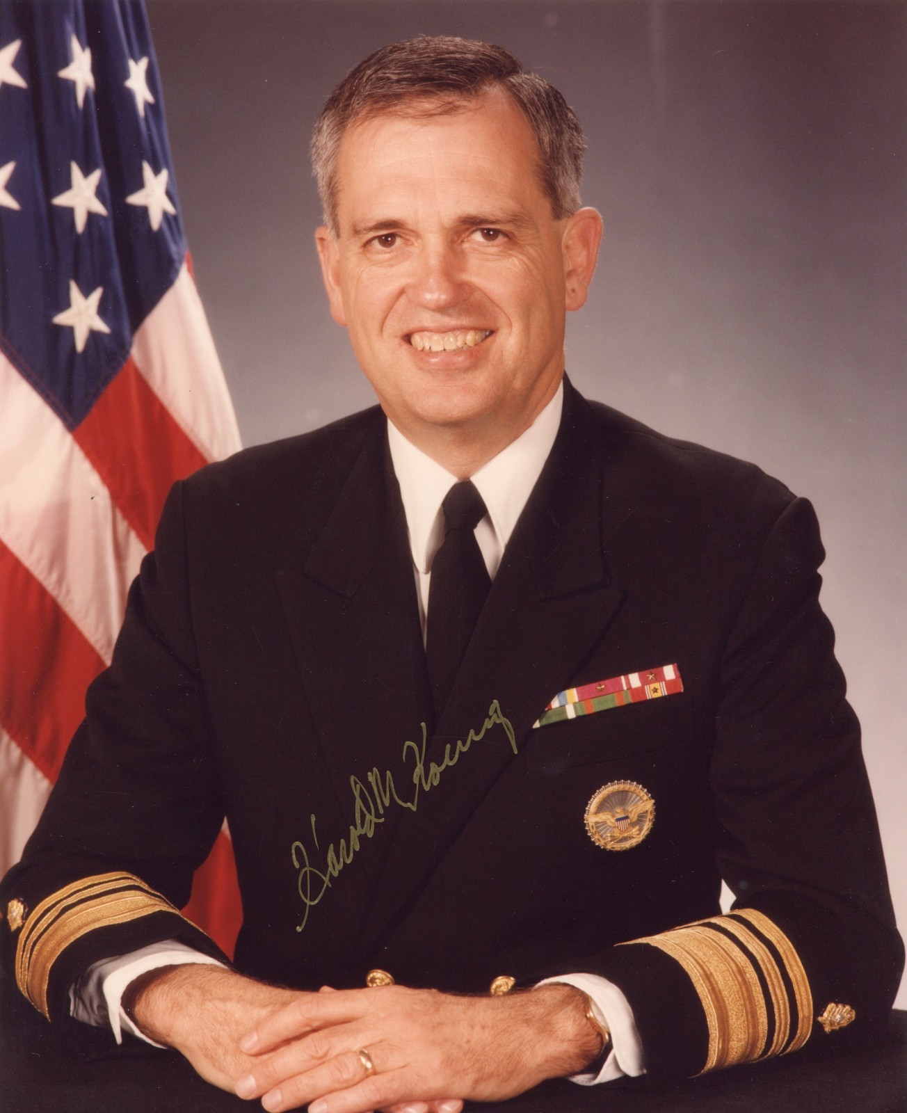 Vice Admiral Harold M. Koenig - Signed Photograph (32nd Surgeon General)