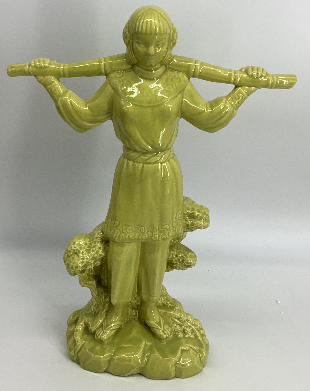 VTG Gonder Ceramic Arts Water Bearers Porters Chinese Asian Woman Figurine 1950