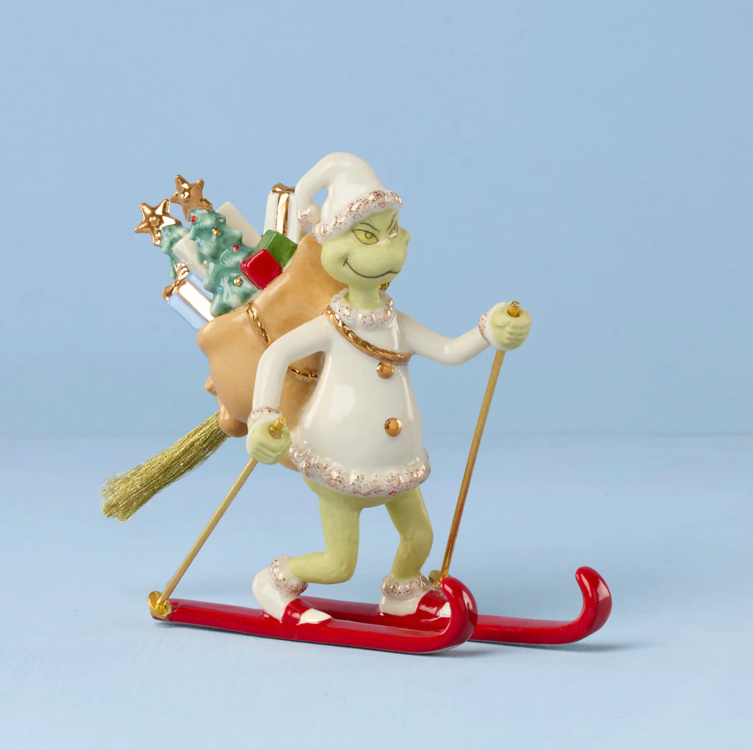 Lenox Annual Grinch With Skis Christmas Ornament New 2026 898475