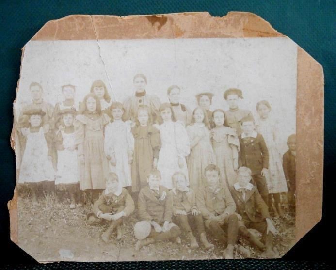 1892 antique PHOTO TOUGHKENAMON pa SCHOOL CHILDREN 1/2 african american boy