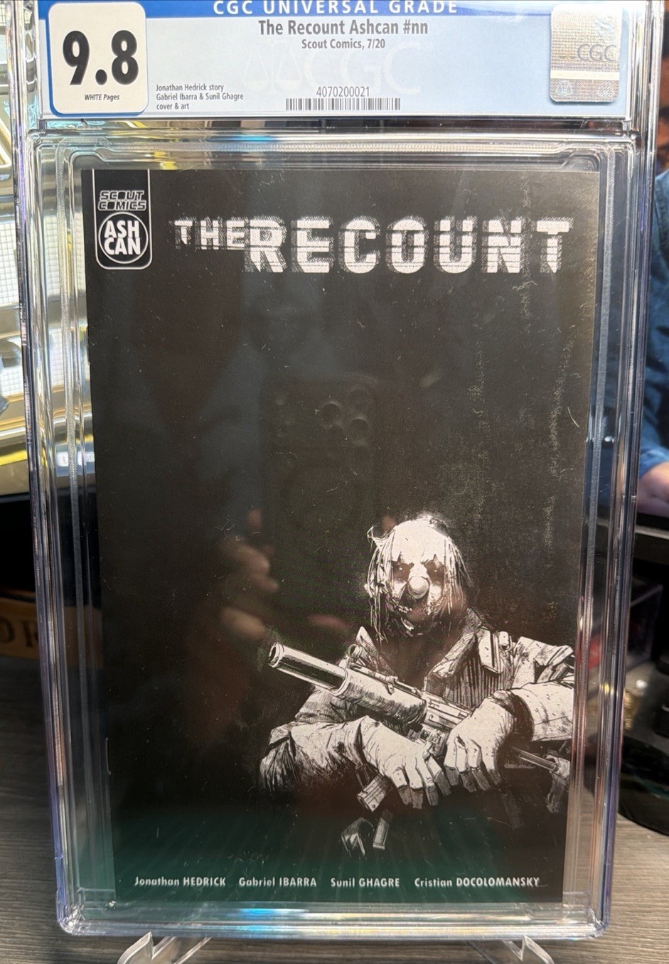 💫 CGC 9.8 THE RECOUNT ASHCAN #1 Scout Comics.