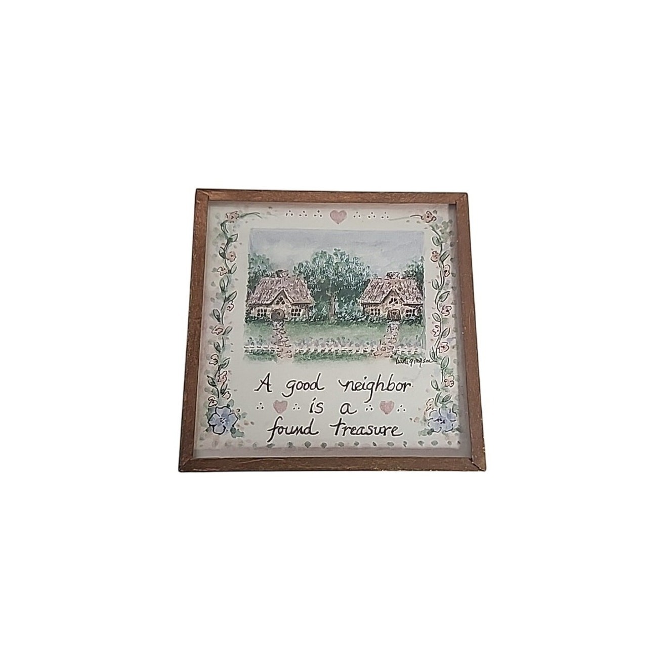 Vintage Linda Grayson Refrigerator Magnet 2.5x2.5 USA \