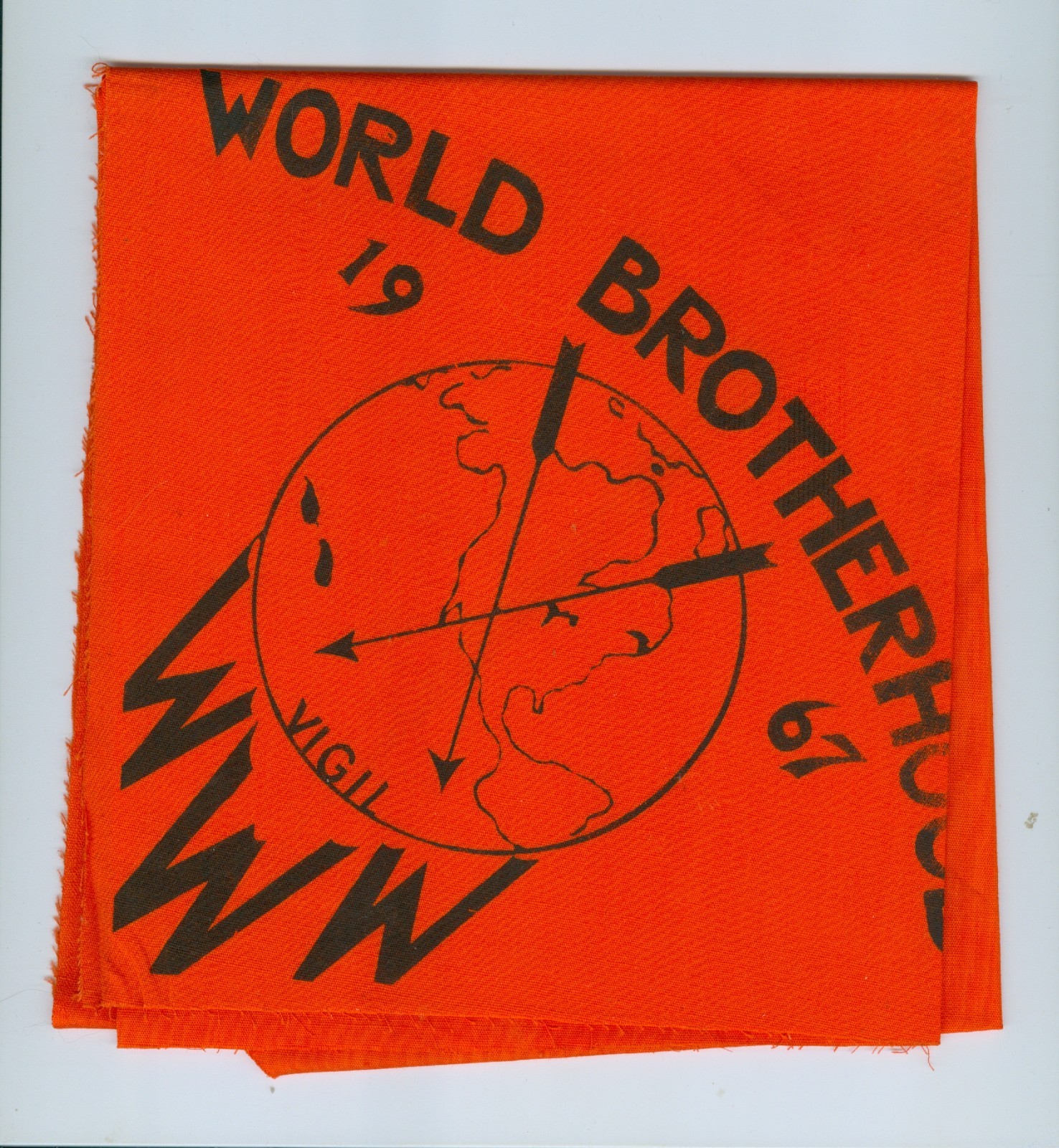 OA  1967 World Brotherhood WWW Vigil neckerchief  dl