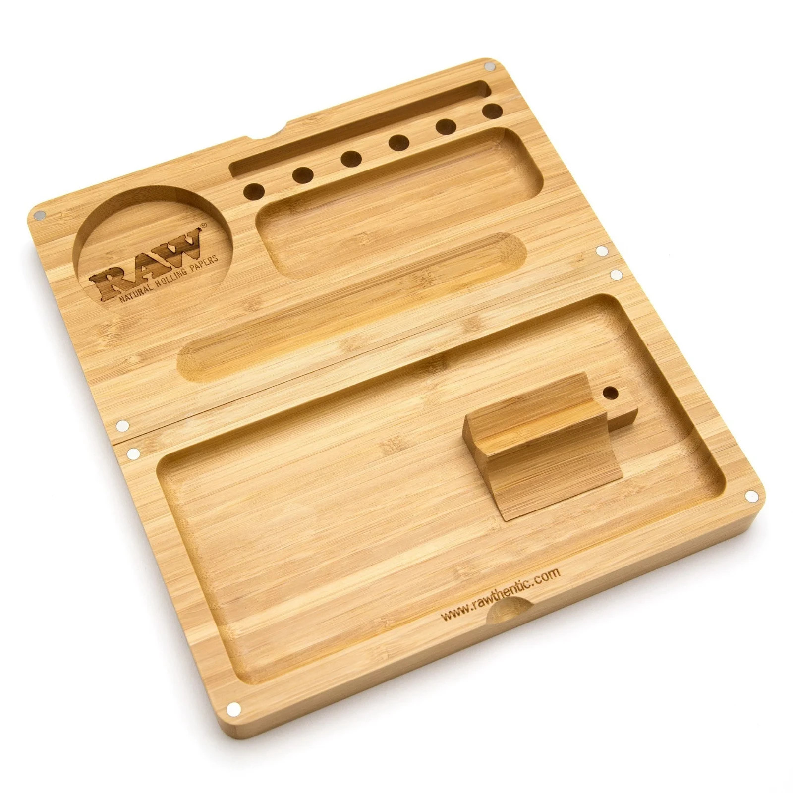 Raw Backflip Magnetic Bamboo Rolling Tray BRAND NEW