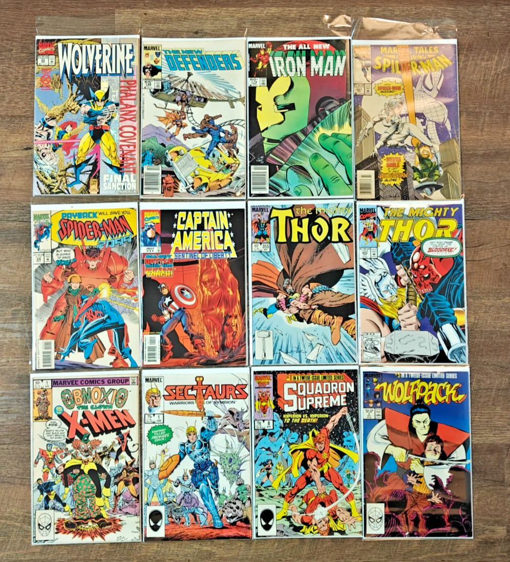 Marvel DC Comic Lot x19 Spider-Man, X-Men, Wolverine, Thor, Iron Man, more 🔥🔥